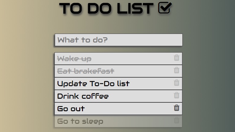 to do list